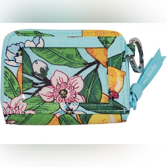 Vera Bradley | Petite Zip-Around Wallet w/RFID Protection | Lemon Grove | NWT - Picture 2 of 7
